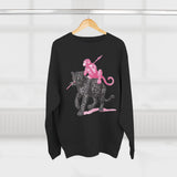 Leopard and Monkey Crewneck Sweatshirt, Cozy Sweatshirt, Nature Lover Gift, Animal Sweatshirt, Casual Wear, Unisex Fashion