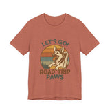 Adventure Dog Road Trip Tee, Unisex Graphic Shirt, Pawsome Travel Shirt, Pet Lover Gift, Outdoor Adventure Apparel