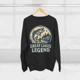 Great Lakes Legend Unisex Crewneck Sweatshirt | Cozy Outdoors Vibe, Perfect for Nature Lovers, Gift for Fishermen, Casual Wear, Fall Fashion