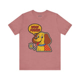 Woof Power Unisex Tee, Dog Lover Shirt, Fun Graphic Tee, Pet Owner Gift, Cartoon Dog T-Shirt, Animal Lover Apparel