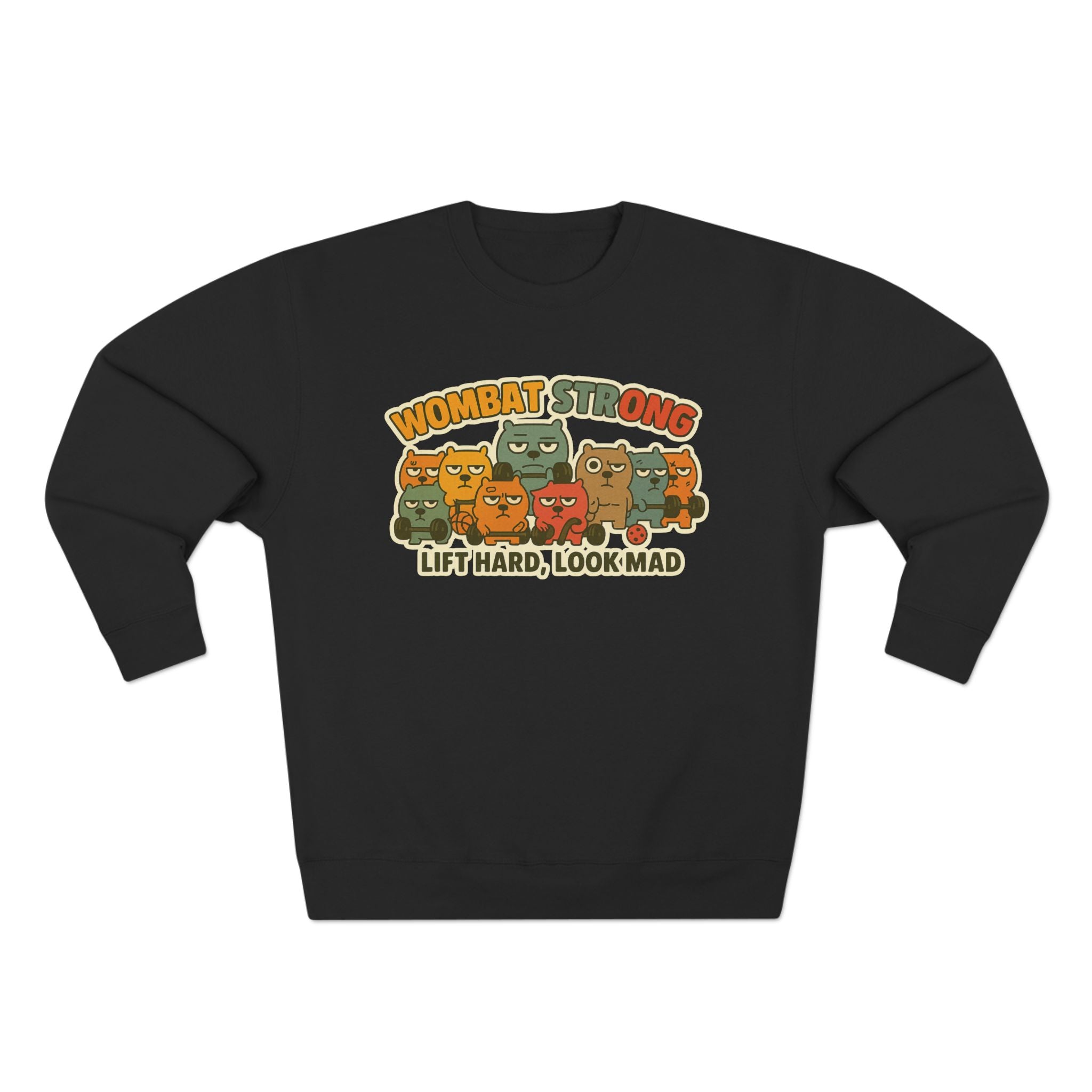 Wombat Strong Unisex Crewneck Sweatshirt - Perfect for Sports Fans, Gifts, and Casual Wear