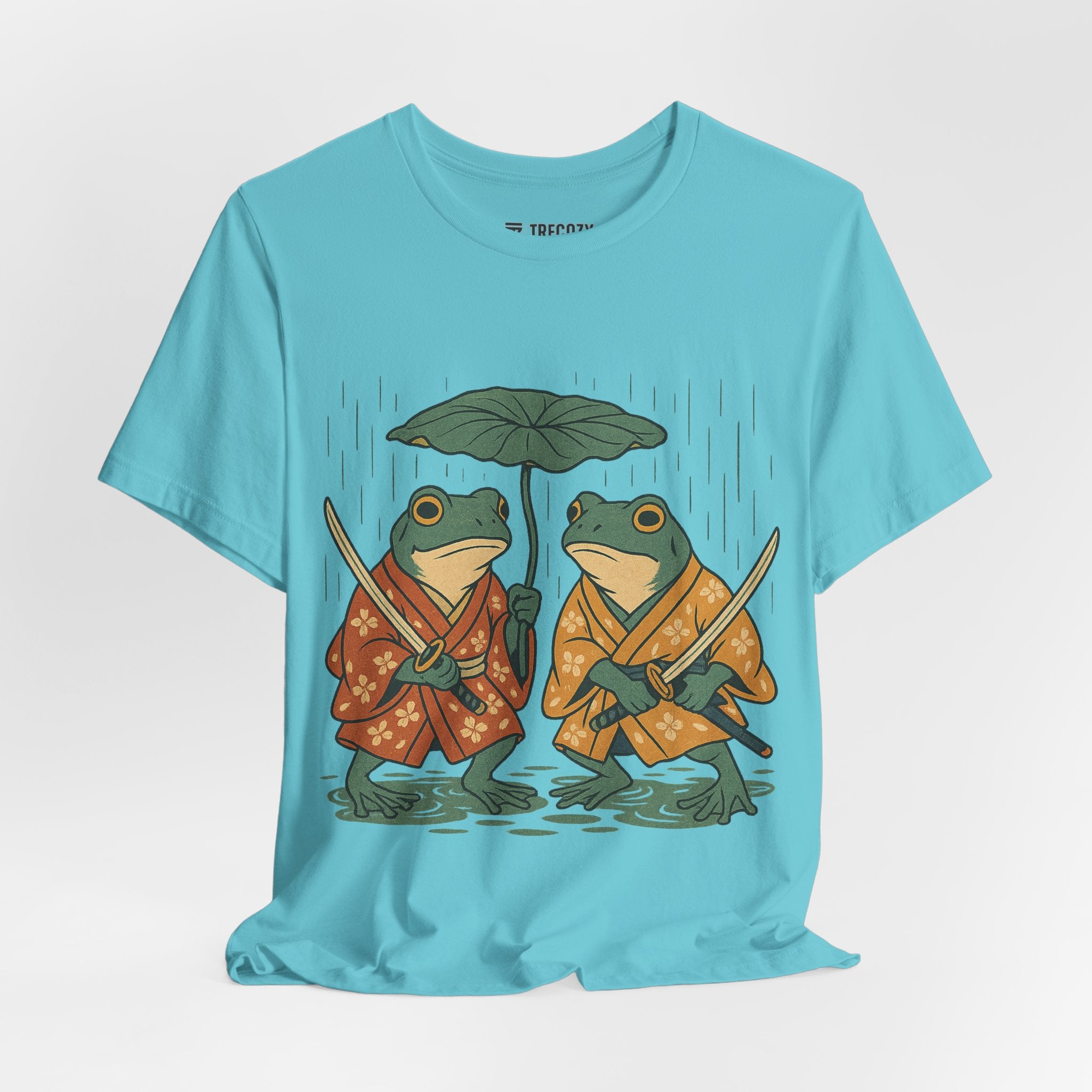 Frog Tee, Ukyo-e Cozy TShirt, Gift, Trending Cute Animal Top, Cute Frog Tshirt