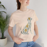 Floral Dog Lover Tee, Pet Shirt, Unisex Animal Tee, Gift for Dog Owners, Eco-Friendly Apparel