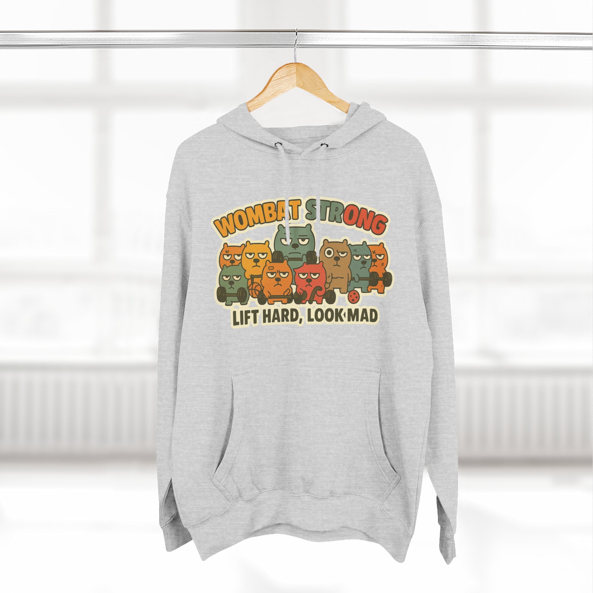 Lift Hard Look Mad Adorable Fleece Hoodie, Cozy Sweatshirt, Relaxed Apparel, Gift for Friends, Casual Wear, Chill Hoodie