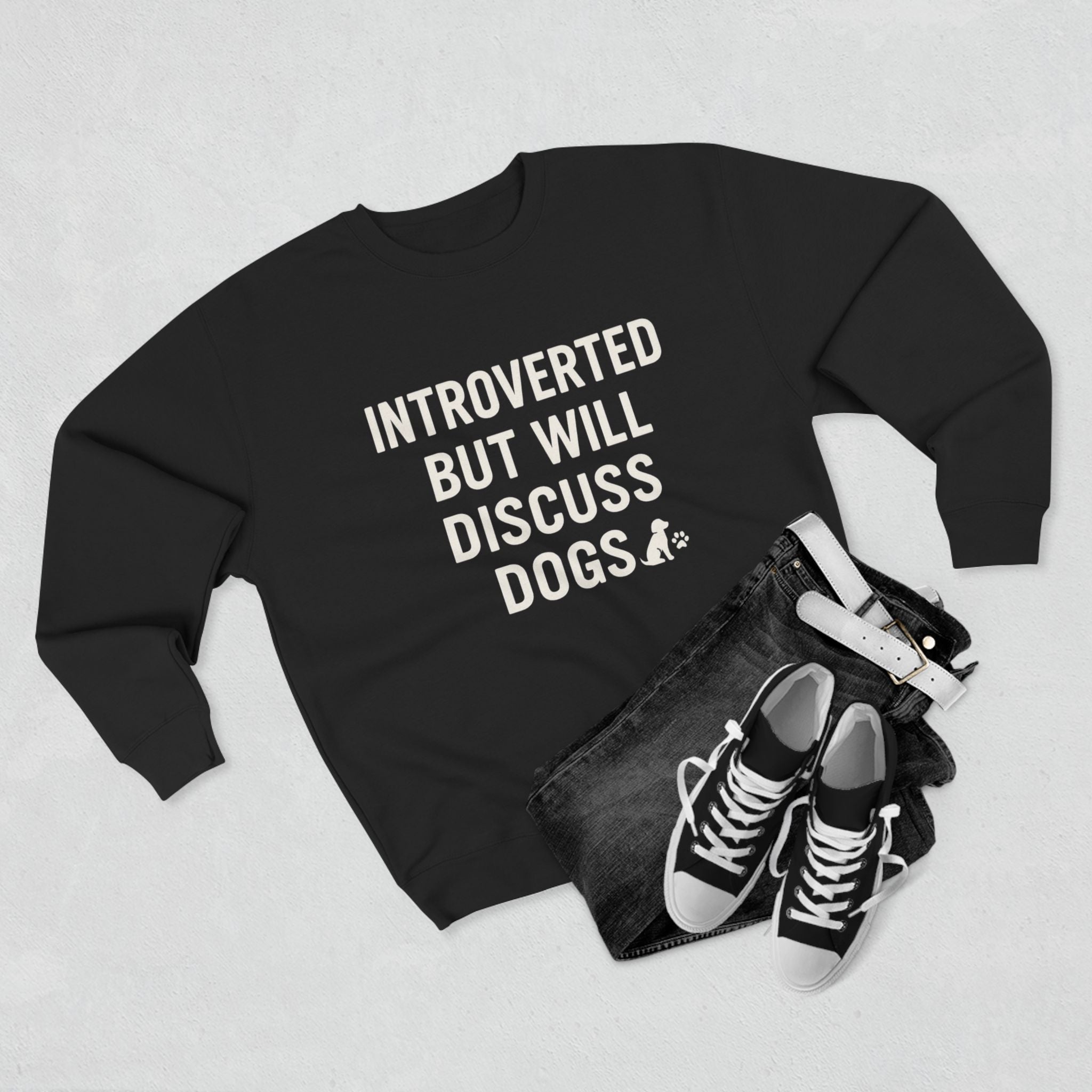 Introverted But Will Discuss Dogs Sweatshirt, Cozy Unisex Crewneck, Perfect Gift for Dog Lovers, Cute Pet Owner Apparel, Ideal for Dog [...]