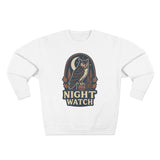 Night Watch Owl Sweatshirt - Unisex Cozy Crewneck, Fall Fashion, Halloween Gift, Nature Lover Apparel, Casual Style