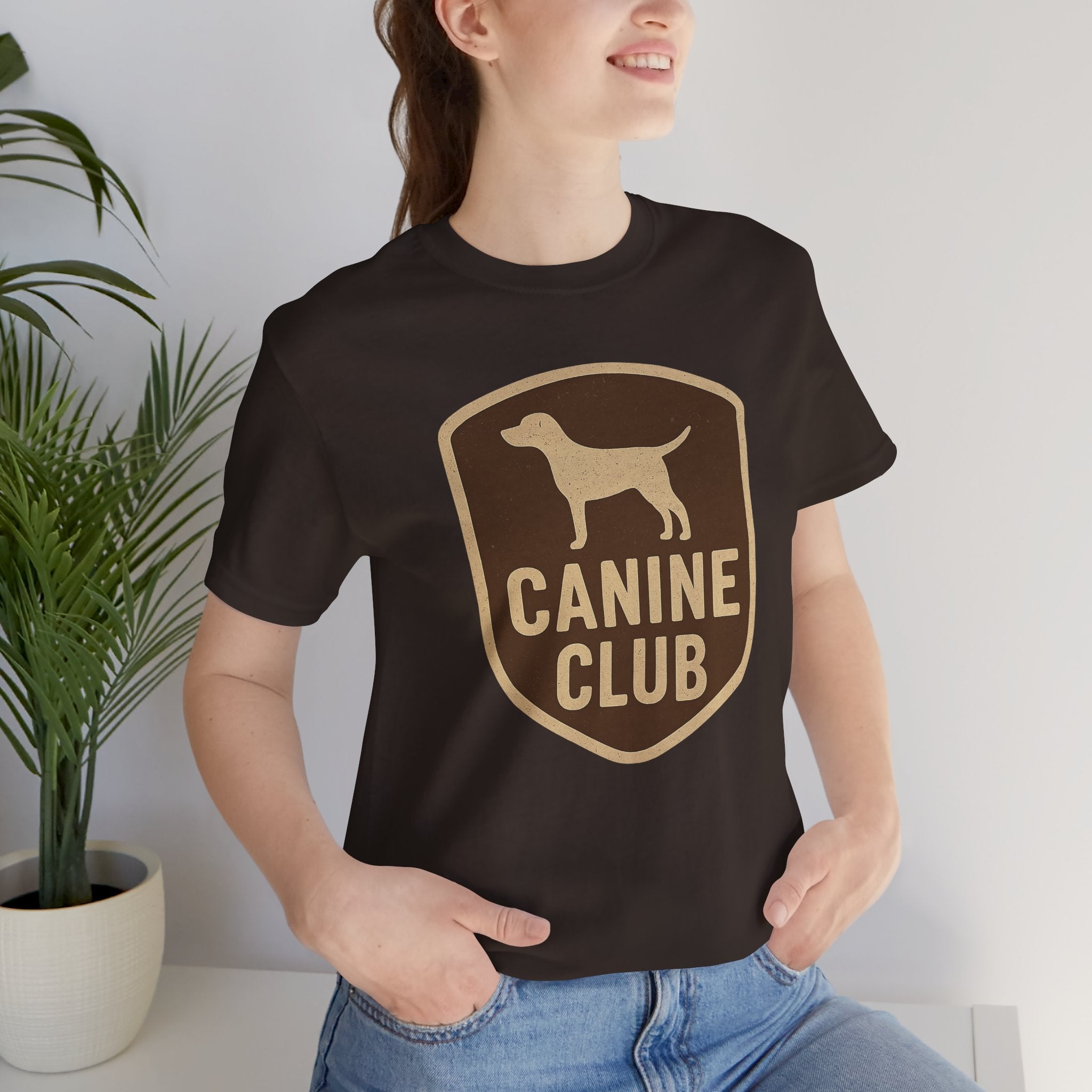 Canine Club Unisex Tee, Dog Lover Shirt, Birthday Gift, Pet Parent Apparel, Casual Wear, Animal Rescue Fundraiser