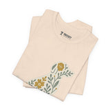 Floral Dog Lover Tee, Pet Shirt, Unisex Animal Tee, Gift for Dog Owners, Eco-Friendly Apparel