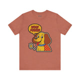Woof Power Unisex Tee, Dog Lover Shirt, Fun Graphic Tee, Pet Owner Gift, Cartoon Dog T-Shirt, Animal Lover Apparel