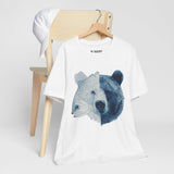 Bear & Fish Duality – Artistic Wildlife Fusion T-Shirt, Nature-Inspired Graphic Tee