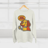 Woof Power Dog Sweatshirt, Funny Pet Lover Gift, Cute Unisex Crewneck, Animal Lover Apparel, Cozy Gift for Dog Owners