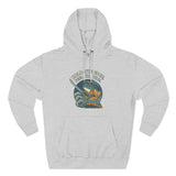 Adventure-Ready Fleece Hoodie | 'Hold the Line' Graphic | Perfect for Outdoor Enthusiasts, Gift for Dad, Casual Wear, Winter Inspired