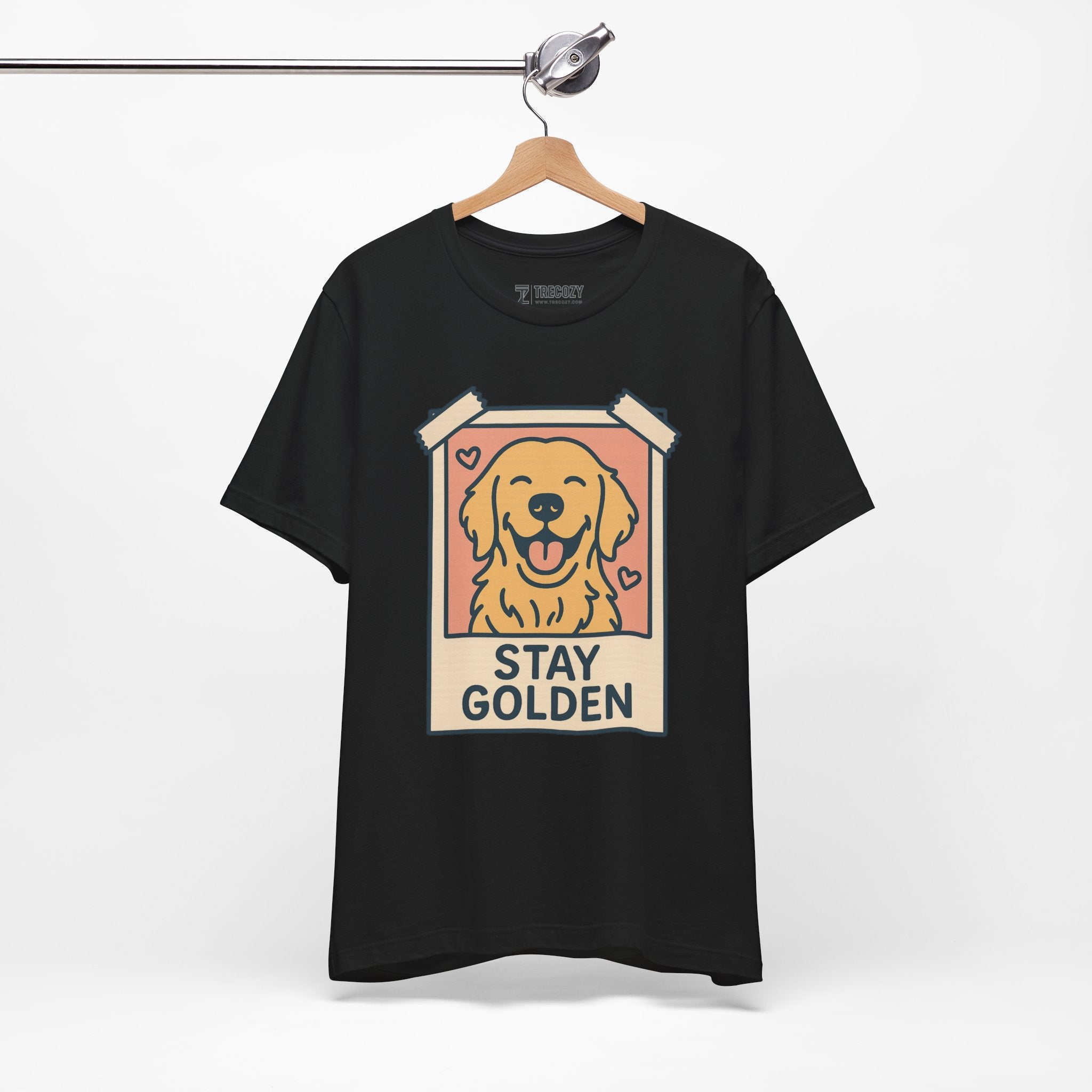 Stay Golden Dog Tee, Cozy TShirt, Gift for Pet Owners, Trending Cute Animal Top, Cute Dog Tshirt