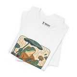 Frog Tee - Chill Ukyo-e Frog Style Japanese Art Unisex Jersey Short Sleeve Tee