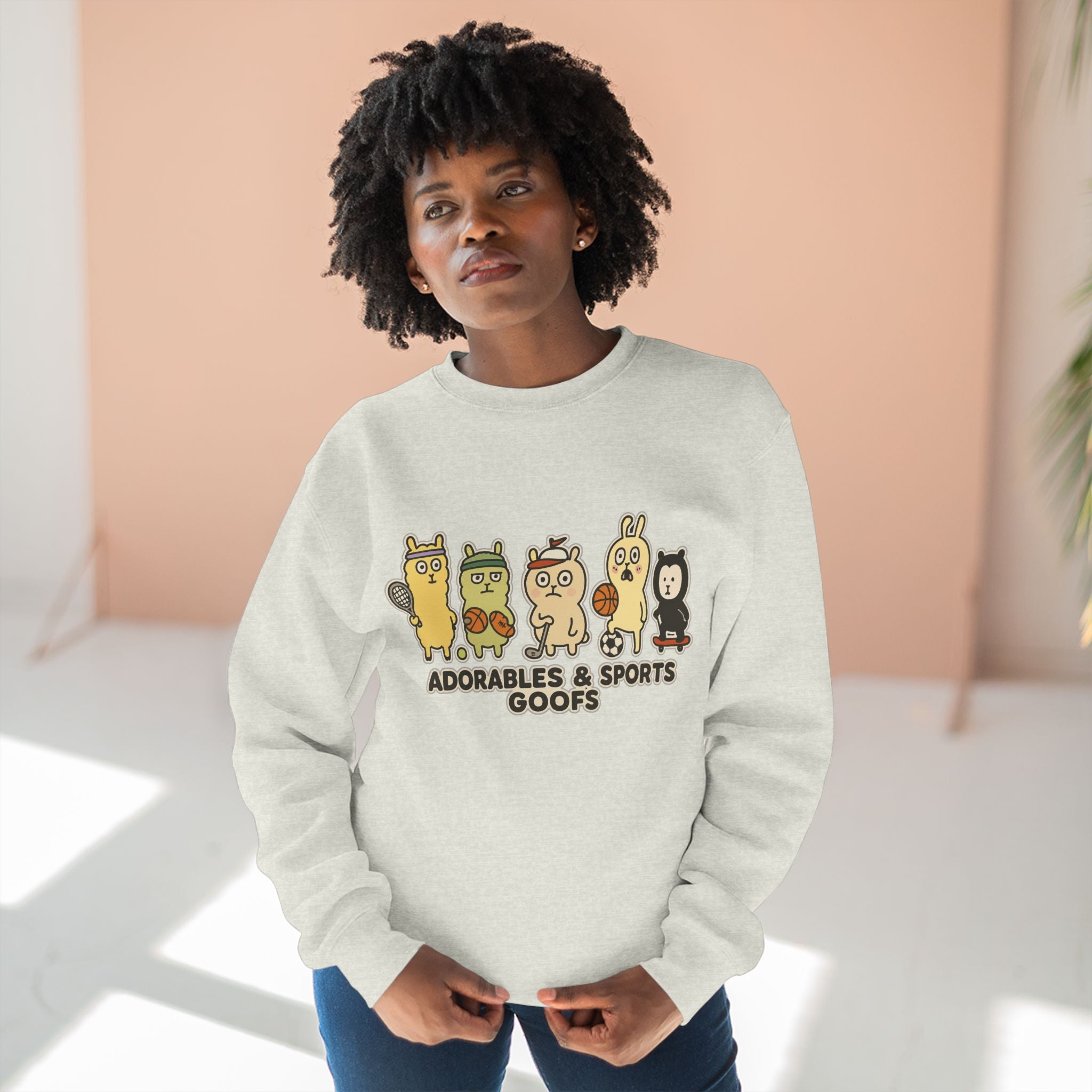 Adorably Fun Unisex Crewneck Sweatshirt - Perfect for Sports Fans, Gifts, and Casual Wear