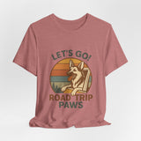 Adventure Dog Road Trip Tee, Unisex Graphic Shirt, Pawsome Travel Shirt, Pet Lover Gift, Outdoor Adventure Apparel