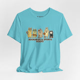 Adorables & Sports Goofs – Cute Animal Sports Cartoon T-Shirt, Fun Playful Graphic Tee