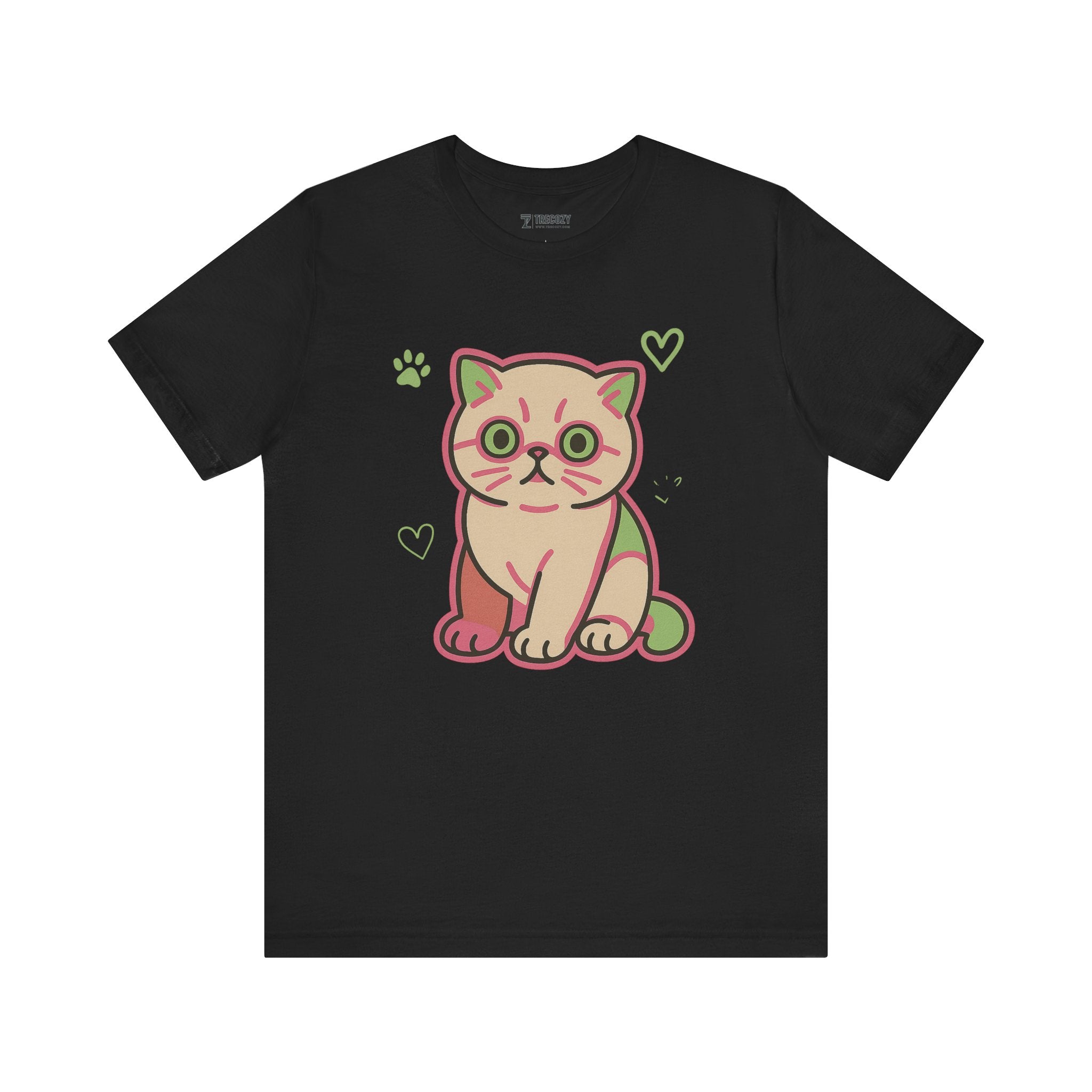 Super Cute Cat Tee, Cozy TShirt, Gift for Pet Owners, Trending Cute Animal Top, Cute Cat Tshirt