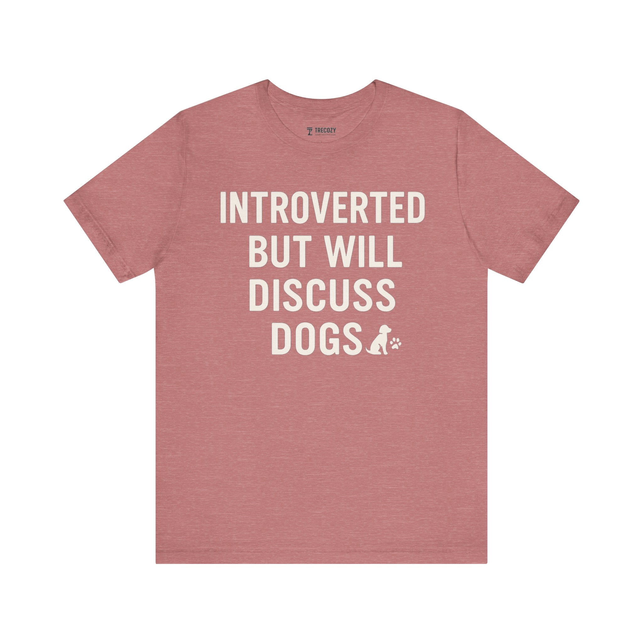 Introverted Dog Lover Tee, Funny Animal Shirt, Pet Lover Gift, Introvert Humor, Birthday Gift for Dog Owners
