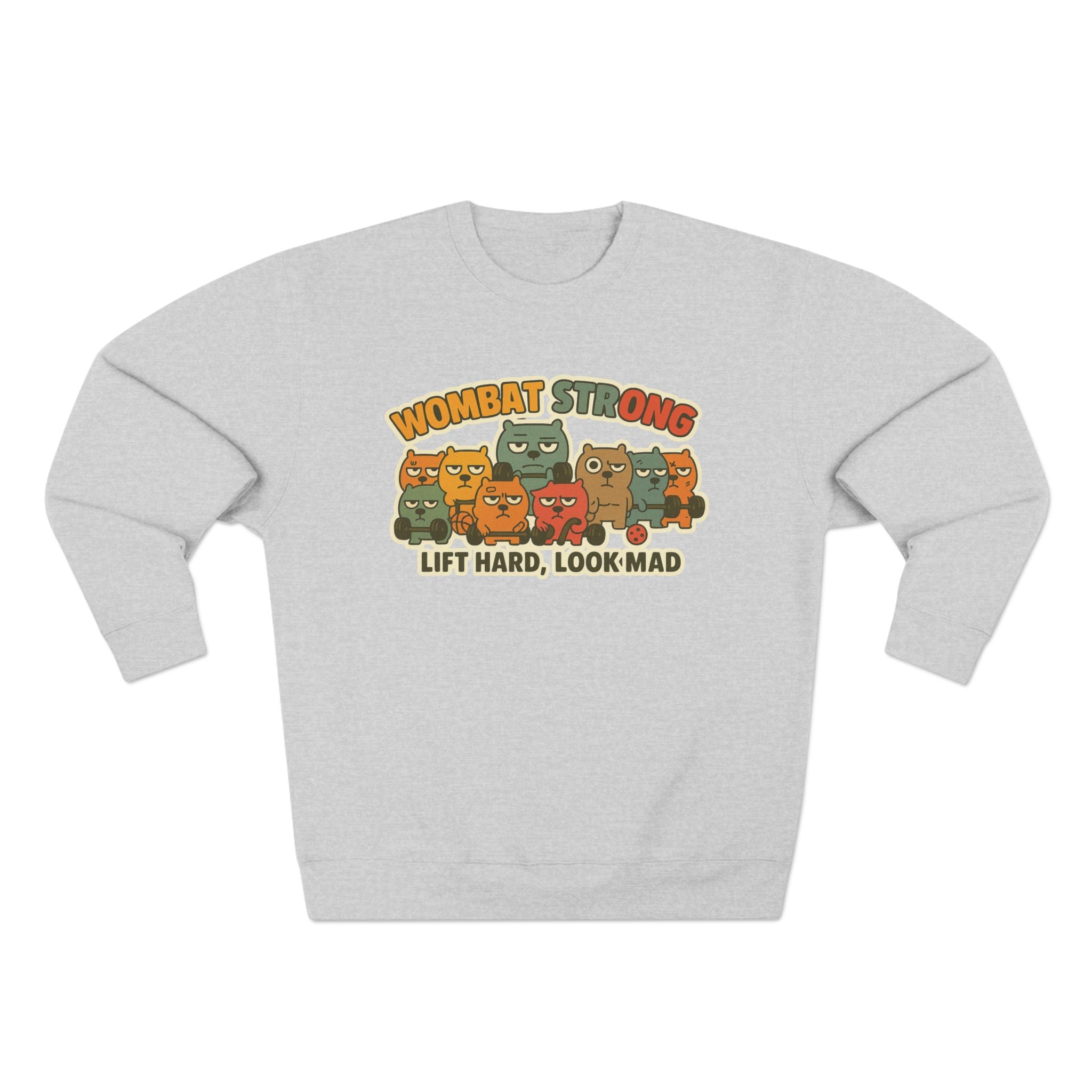 Wombat Strong Unisex Crewneck Sweatshirt - Perfect for Sports Fans, Gifts, and Casual Wear