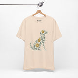 Floral Dog Lover Tee, Pet Shirt, Unisex Animal Tee, Gift for Dog Owners, Eco-Friendly Apparel