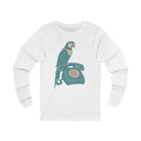 Vintage Parrot Long Sleeve Tee - Quirky Unisex Jersey Shirt for Bird Lovers, Casual Wear, Gift for Nature Enthusiasts, Funky Graphic [...]