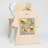 Beagle Bark Out Loud Dog Tee, Cozy TShirt, Gift for Pet Owners, Trending Cute Animal Top, Cute Dog Tshirt