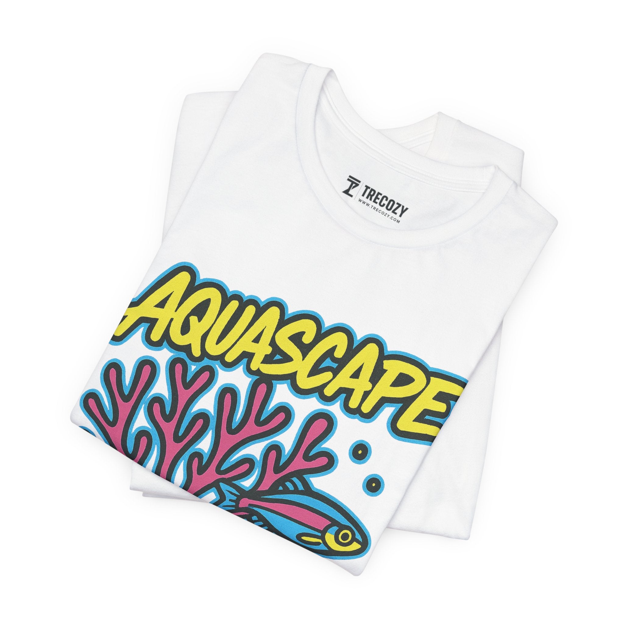 Aquascape Swimming Fish Tee, Cozy TShirt, Gift for Pet Owners, Trending Cute Animal Top, Cute Fish Tshirt