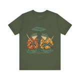 Frog Tee, Ukyo-e Cozy TShirt, Gift, Trending Cute Animal Top, Cute Frog Tshirt