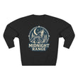 Midnight Range Wolf Sweatshirt | Cozy Unisex Crewneck | Perfect for Nature Lovers, Fall Adventures, and Bonfire Nights