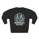 Midnight Range Wolf Sweatshirt | Cozy Unisex Crewneck | Perfect for Nature Lovers, Fall Adventures, and Bonfire Nights
