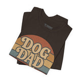 Dog Dad Retro Tee | Unisex Short Sleeve T-Shirt, Gift for Dog Lovers, Pet Dad Shirt, Casual Wear, Birthday Gift