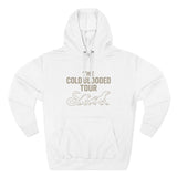 The Cold Blooded Tour Signature Fleece Hoodie - Snake, Iguana & Gecko Lovers Must-Have, Pet Parent Gift, Cozy Sweatshirt, Reptile Lover Wardrobe, Comfortable Hooded Sweatshirt