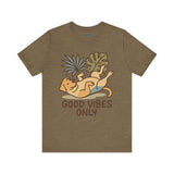 Good Vibes Only Dog Tee, Cozy TShirt, Gift for Pet Owners, Trending Cute Animal Top, Cute Dog Tshirt