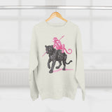 Leopard and Monkey Crewneck Sweatshirt, Cozy Sweatshirt, Nature Lover Gift, Animal Sweatshirt, Casual Wear, Unisex Fashion