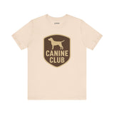 Canine Club Unisex Tee, Dog Lover Shirt, Birthday Gift, Pet Parent Apparel, Casual Wear, Animal Rescue Fundraiser