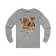 Unleash Happiness Dog Lover Long Sleeve Tee, Pet Owner Shirt, Gift for Dog Mom, Animal Lover Apparel, Cozy Fall Outfit