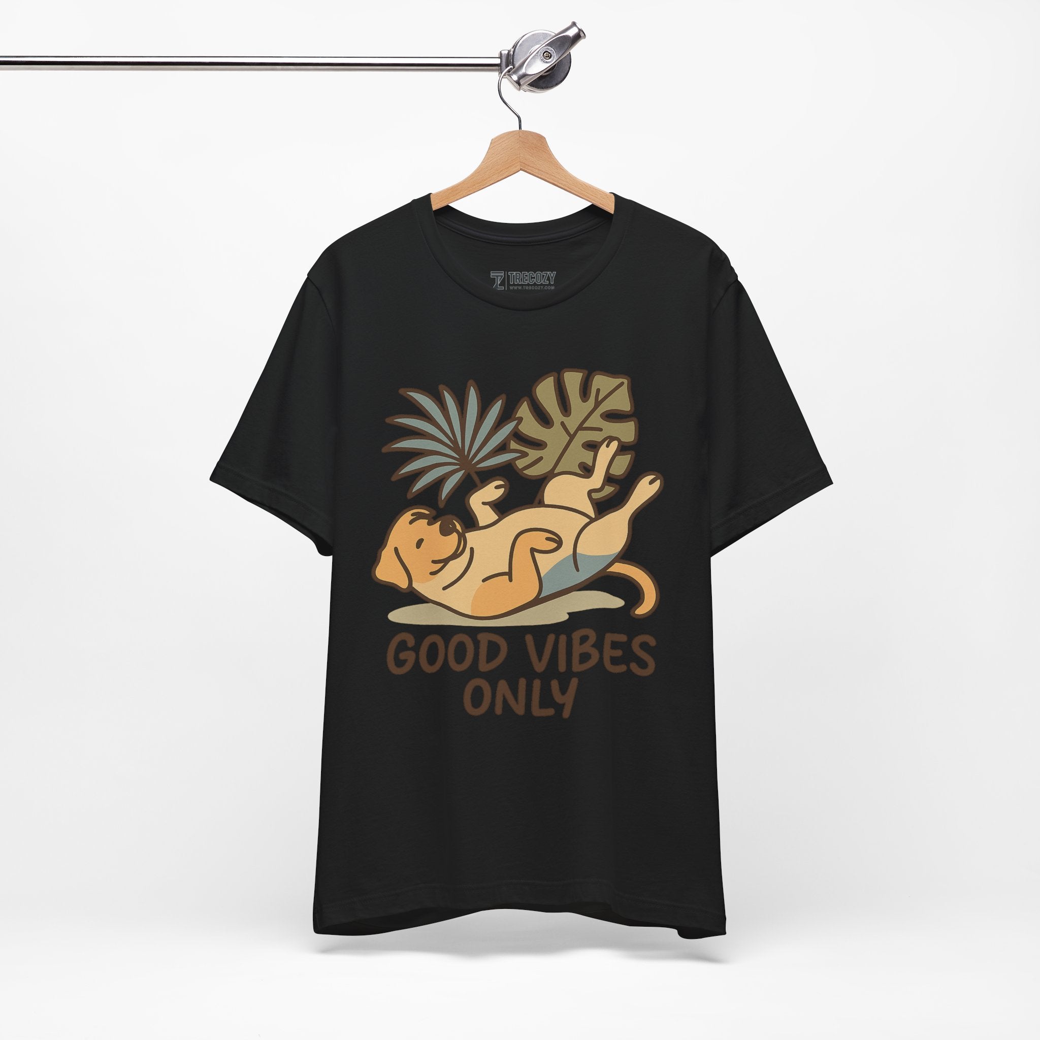 Good Vibes Only Dog Tee, Cozy TShirt, Gift for Pet Owners, Trending Cute Animal Top, Cute Dog Tshirt