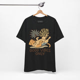 Good Vibes Only Dog Tee, Cozy TShirt, Gift for Pet Owners, Trending Cute Animal Top, Cute Dog Tshirt