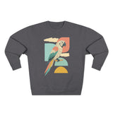 Tropical Parrot Sweatshirt, Cozy Crewneck for Bird Lovers, Casual Wear, Vacation Vibes, Unisex Fashion, Gift for Animal Enthusiasts