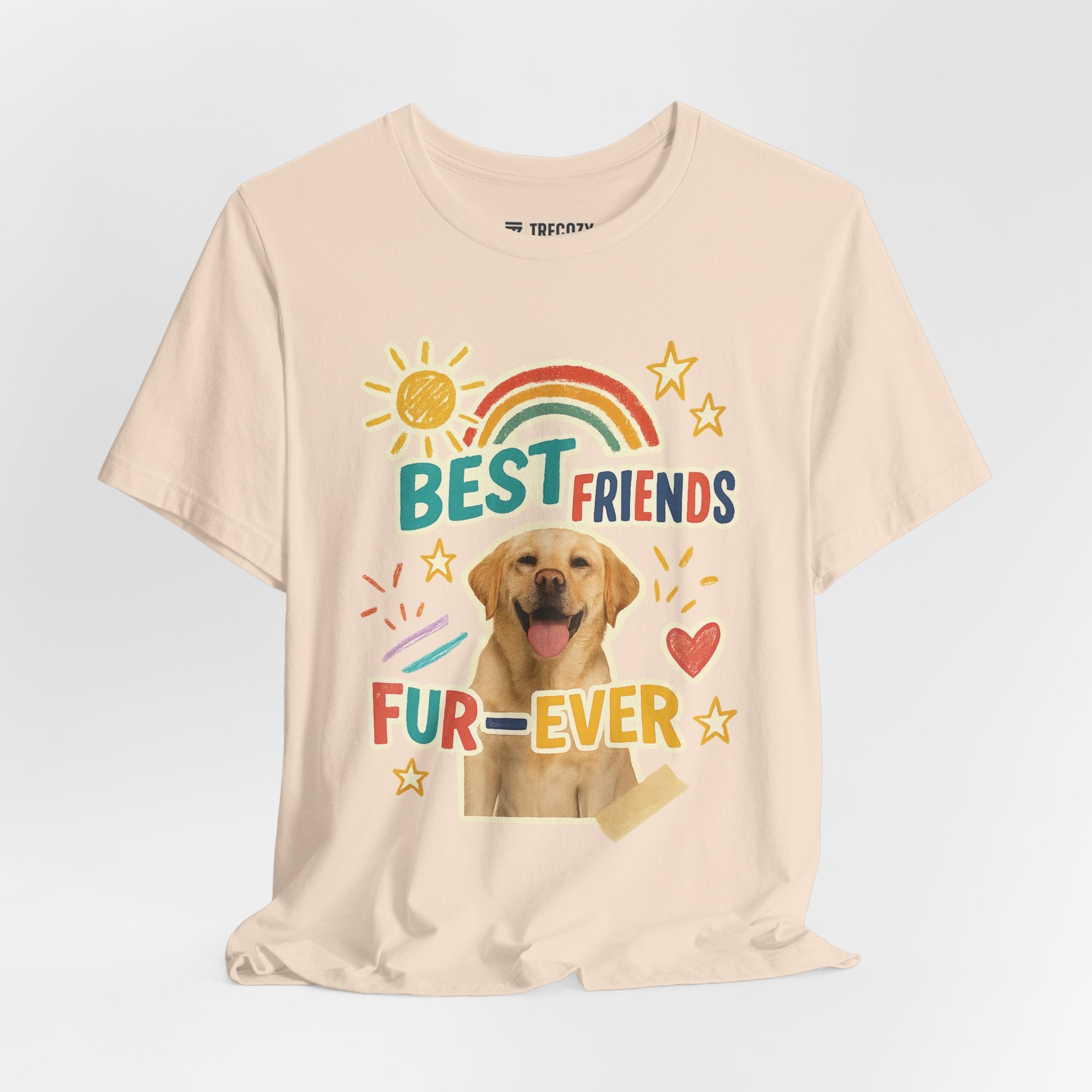Unisex Best Friends Fur-ever Tee, Fun Pet Lover Shirt, Gift for Dog Owners, Cute Casual Wear, Birthday Present