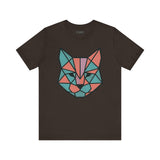 Colorblock Cat Tee, Cozy Cat Lover Shirt, Gift for Pet Owners, Cute Animal Top, Nature Inspired Fashion