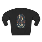 Night Watch Owl Sweatshirt - Unisex Cozy Crewneck, Fall Fashion, Halloween Gift, Nature Lover Apparel, Casual Style
