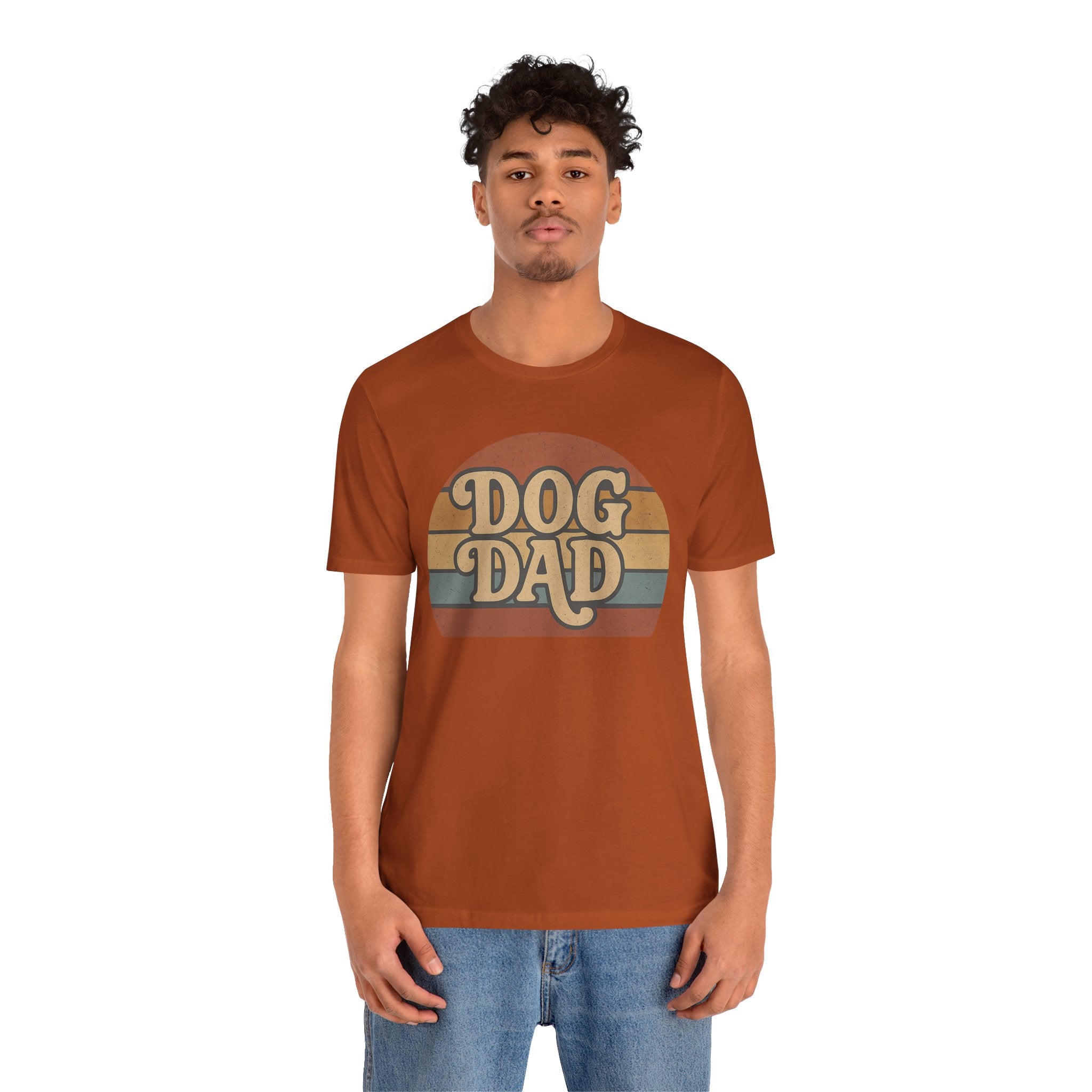 Dog Dad Retro Tee | Unisex Short Sleeve T-Shirt, Gift for Dog Lovers, Pet Dad Shirt, Casual Wear, Birthday Gift