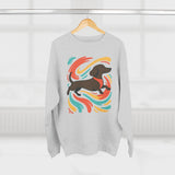 Dachshund Art Crewneck Sweatshirt | Dog Lover Gift, Cozy Sweater, Pet Lover Apparel, Cute Animal Sweatshirt, Birthday Gift