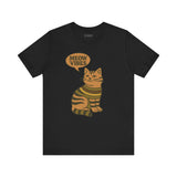 Meow Vibes Cat Tee, Cozy Cat Lover Shirt, Gift for Pet Owners, Trending Cute Animal Top, Nature Inspired Fashion
