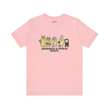 Adorables & Sports Goofs – Cute Animal Sports Cartoon T-Shirt, Fun Playful Graphic Tee