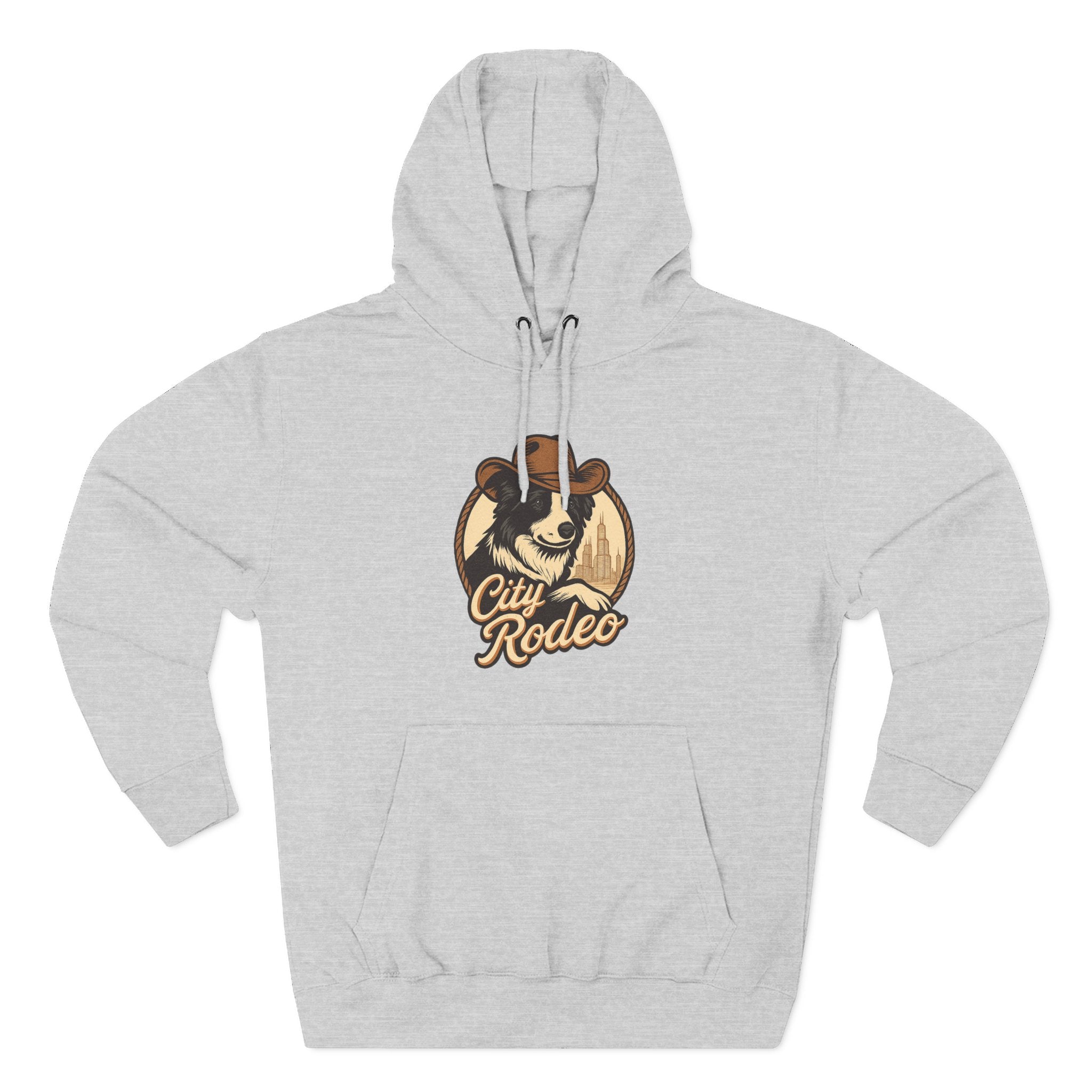 City Rodeo Fleece Hoodie, Cozy Sweatshirt, Relaxed Apparel, Gift for Friends, Casual Wear, Summer Vibes, Chill Hoodie