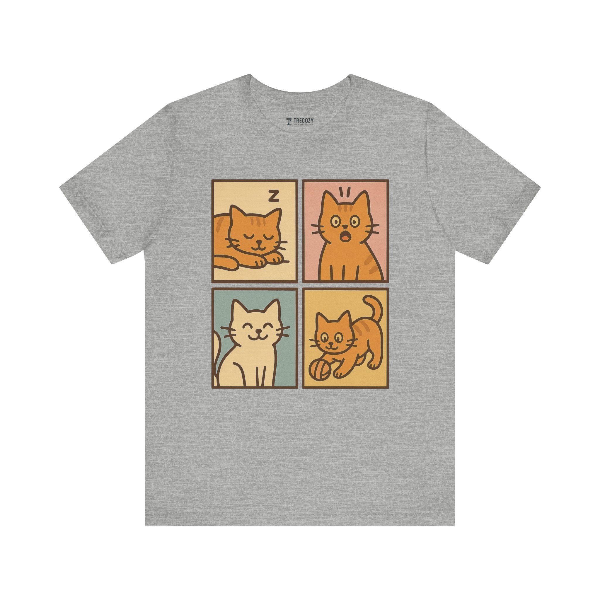 Playful Tee, Cozy Cat Lover Shirt, Gift for Pet Owners, Trending Cute Animal Top, Cute Cat Tee