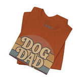 Dog Dad Retro Tee | Unisex Short Sleeve T-Shirt, Gift for Dog Lovers, Pet Dad Shirt, Casual Wear, Birthday Gift